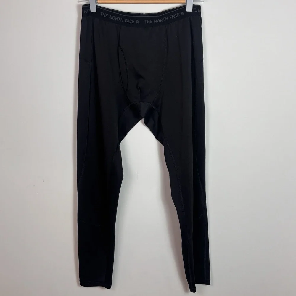 The North face Men's Black Base layer Leggings Elastic Waist Sz Medium Outdoors